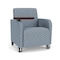 Lesro Siena Lounge Reception Guest Chair W/ Swivel Tablet, 27 in W 29.5 in L 32.5 in H SN1101 - alternate 1